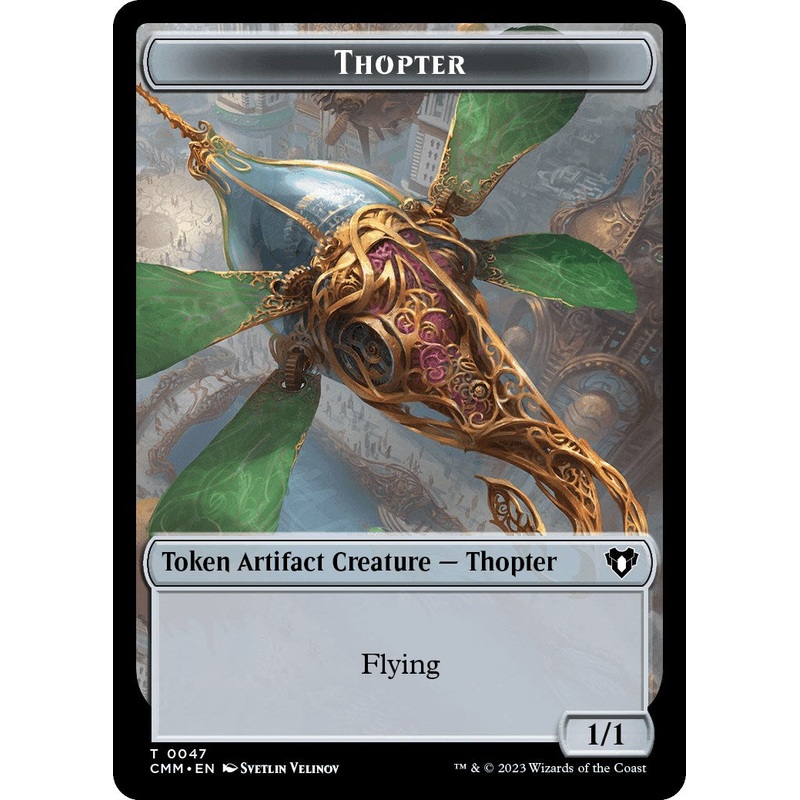 Thopter // Graveborn Double-Sided Token [Commander Masters Tokens]