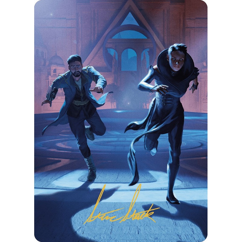 Unauthorized Exit Art Card (Gold-Stamped Signature) [Murders at Karlov Manor Art Series]