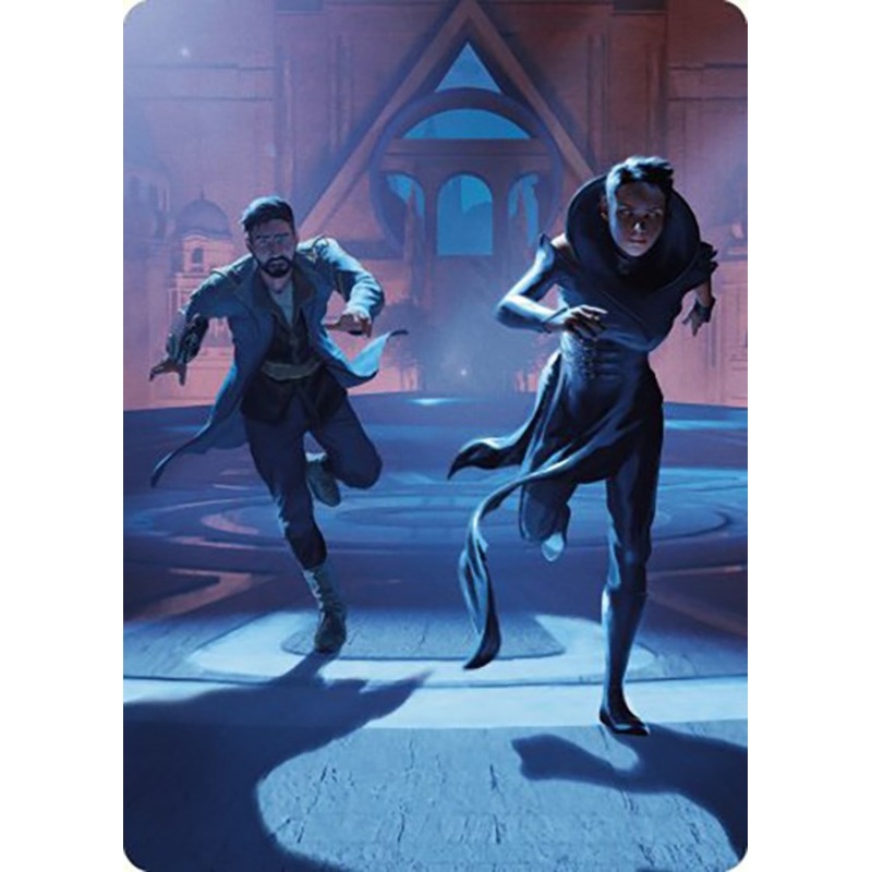 Unauthorized Exit Art Card [Murders at Karlov Manor Art Series]