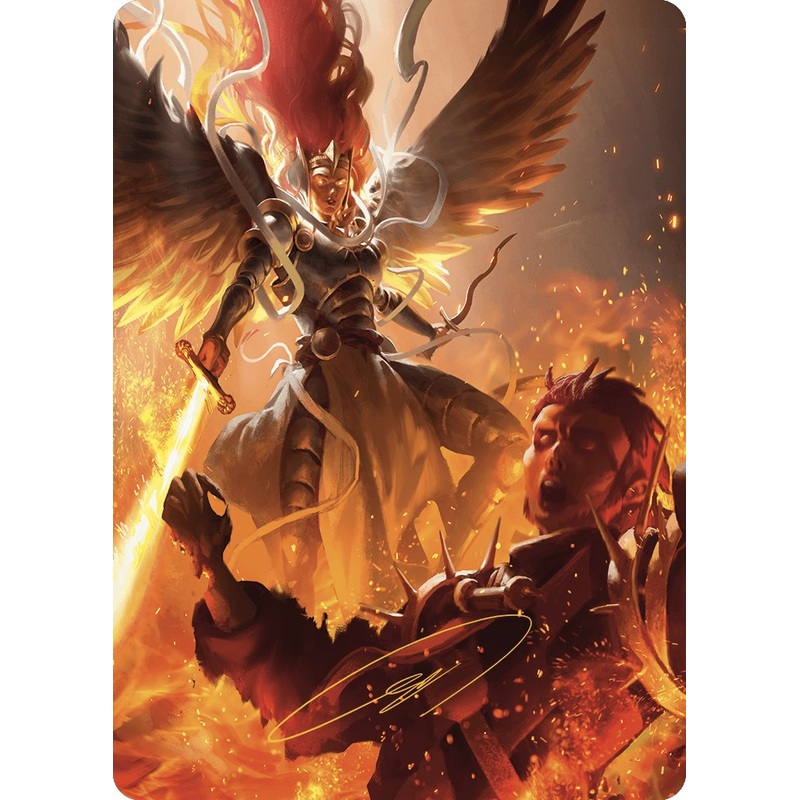 Warleader's Call Art Card (35/49) (Gold-Stamped Signature) [Murders at Karlov Manor Art Series]