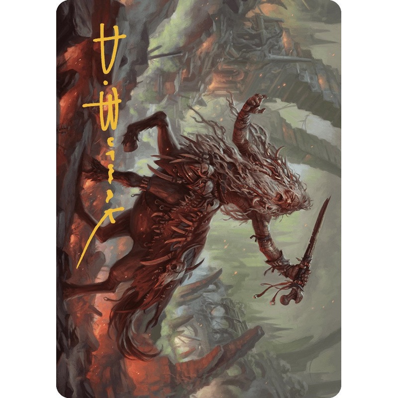 Yarus, Roar of the Old Gods Art Card (24/49) (Gold-Stamped Signature) [Murders at Karlov Manor Art Series]