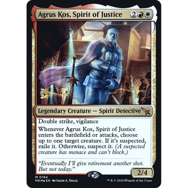 Agrus Kos, Spirit of Justice [Murders at Karlov Manor Prerelease Promos]