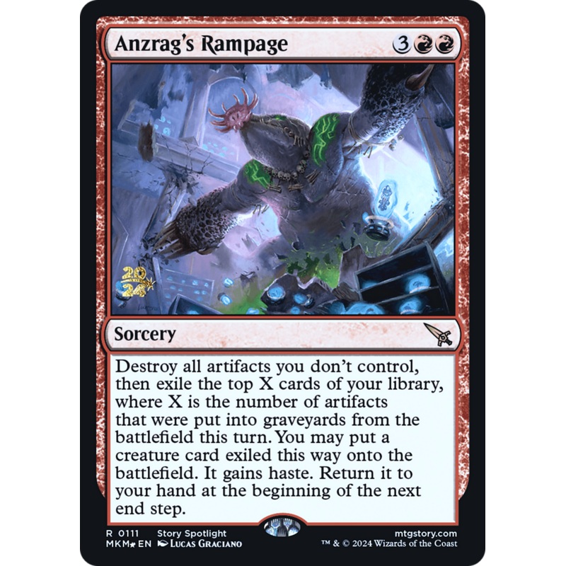 Anzrag's Rampage [Murders at Karlov Manor Prerelease Promos]