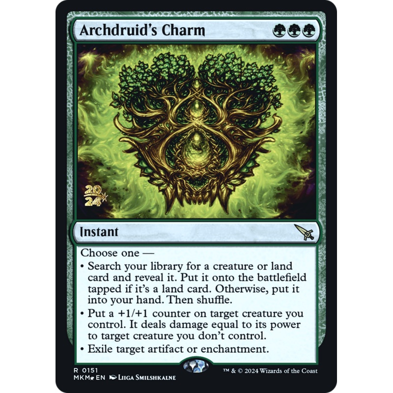 Archdruid's Charm [Murders at Karlov Manor Prerelease Promos]