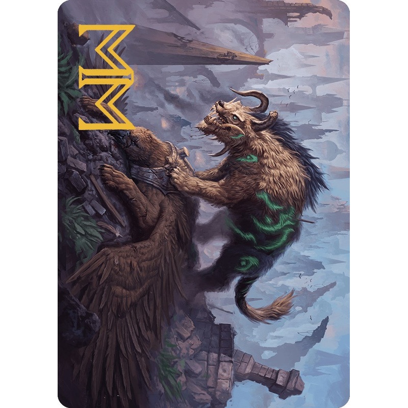 Axebane Ferox Art Card (Gold-Stamped Signature) [Murders at Karlov Manor Art Series]