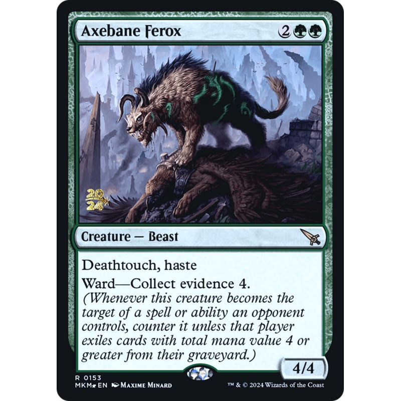 Axebane Ferox [Murders at Karlov Manor Prerelease Promos]
