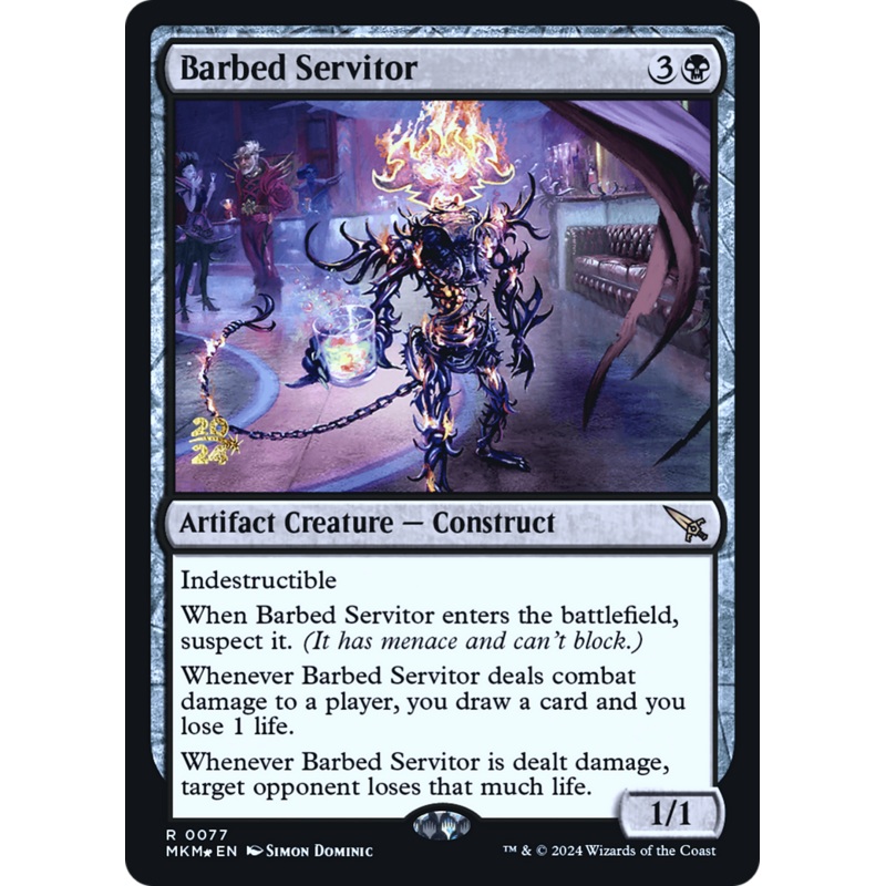 Barbed Servitor [Murders at Karlov Manor Prerelease Promos]