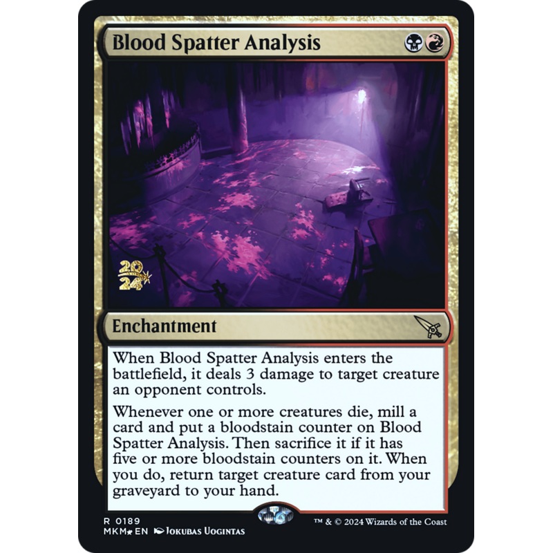 Blood Spatter Analysis [Murders at Karlov Manor Prerelease Promos]