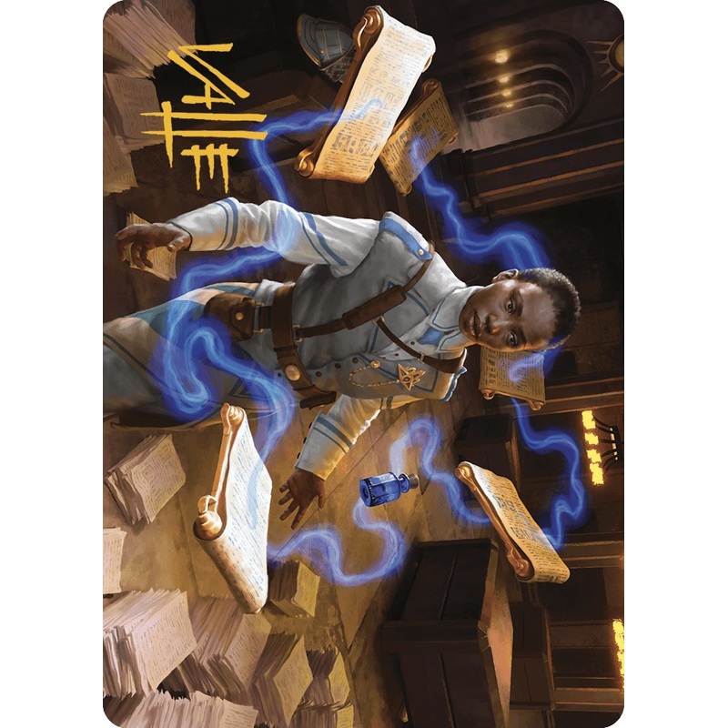 Case File Auditor Art Card (Gold-Stamped Signature) [Murders at Karlov Manor Art Series]