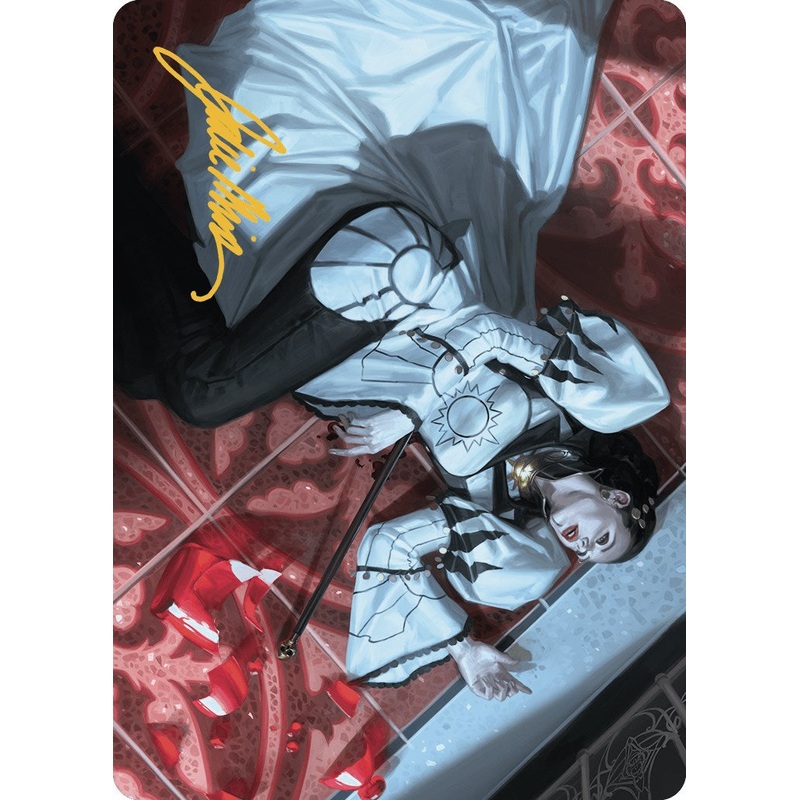 Deadly Complication Art Card (18/49) (Gold-Stamped Signature) [Murders at Karlov Manor Art Series]