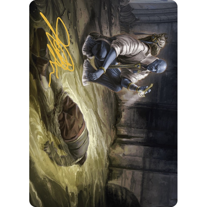 Drag the Canal Art Card (Gold-Stamped Signature) [Murders at Karlov Manor Art Series]