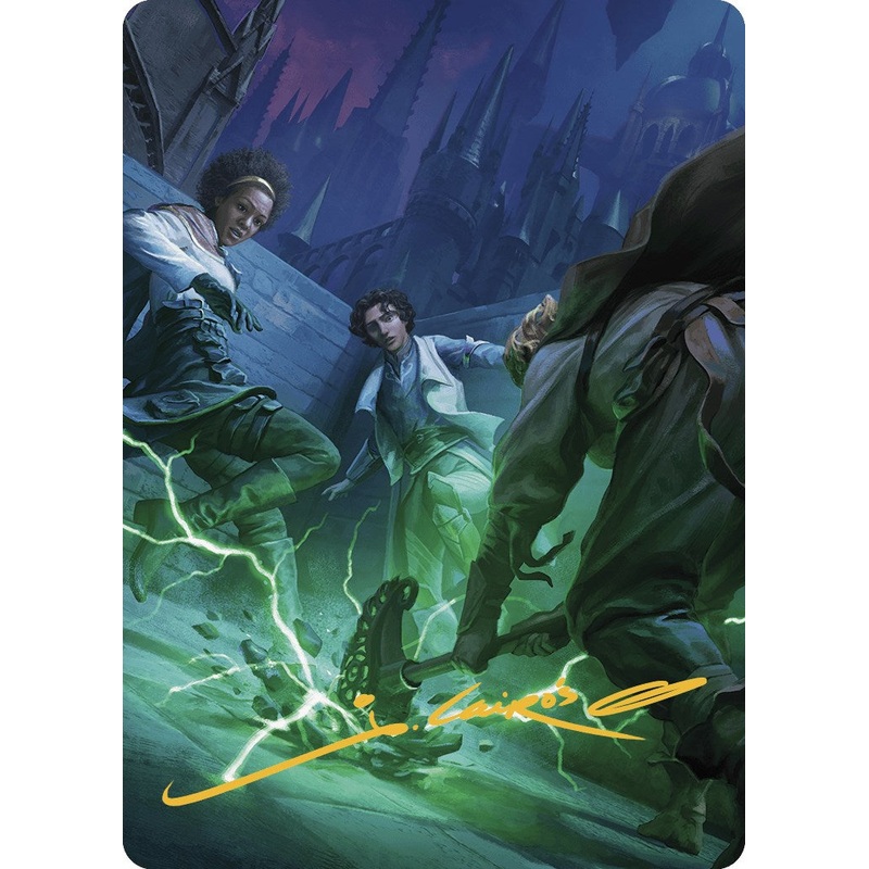 Fanatical Strength Art Card (Gold-Stamped Signature) [Murders at Karlov Manor Art Series]