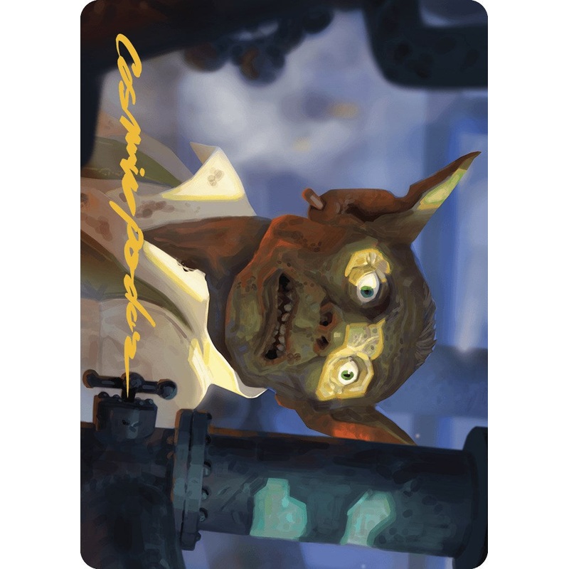 Fugitive Codebreaker Art Card (Gold-Stamped Signature) [Murders at Karlov Manor Art Series]