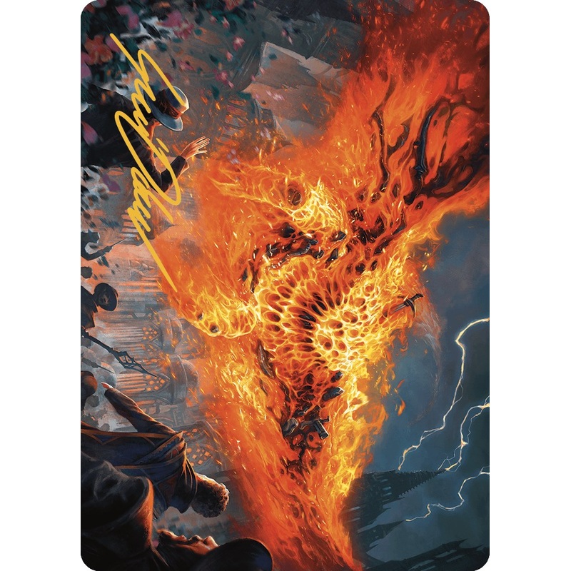 Havoc Eater Art Card (Gold-Stamped Signature) [Murders at Karlov Manor Art Series]