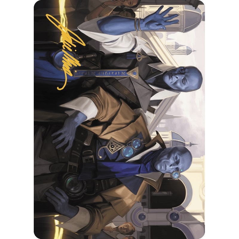 Hotshot Investigators Art Card (Gold-Stamped Signature) [Murders at Karlov Manor Art Series]