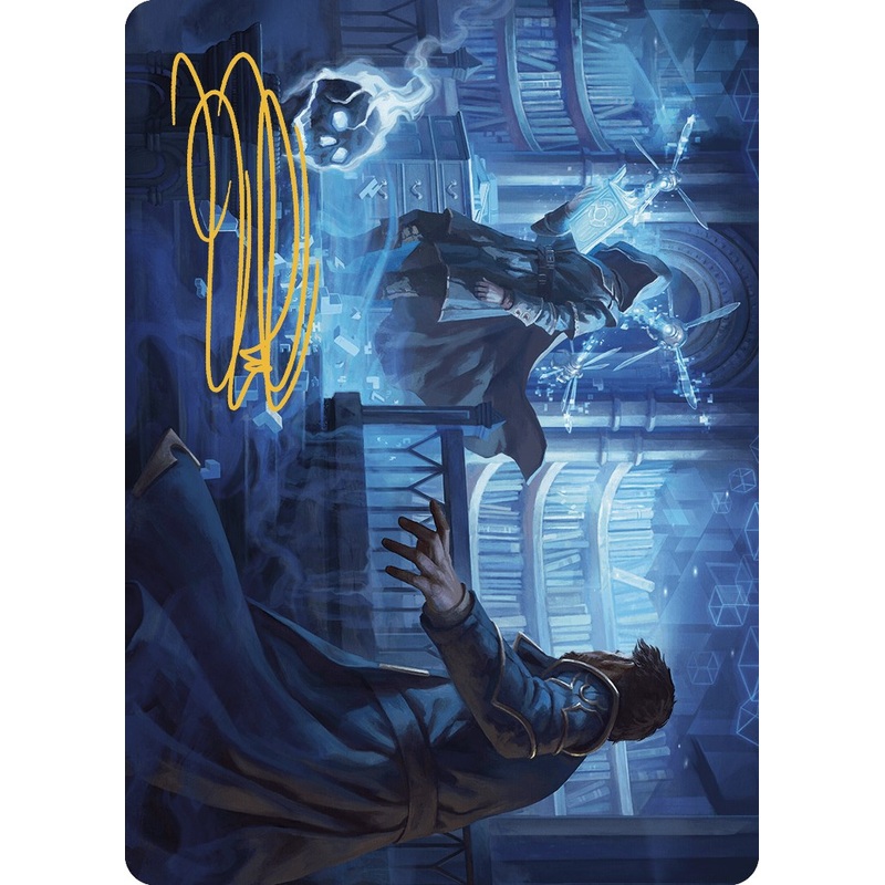 Intrude on the Mind Art Card (Gold-Stamped Signature) [Murders at Karlov Manor Art Series]