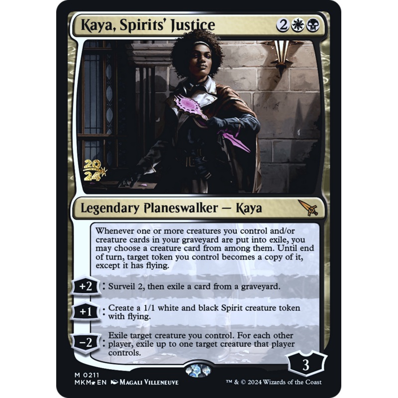 Kaya, Spirits' Justice [Murders at Karlov Manor Prerelease Promos]