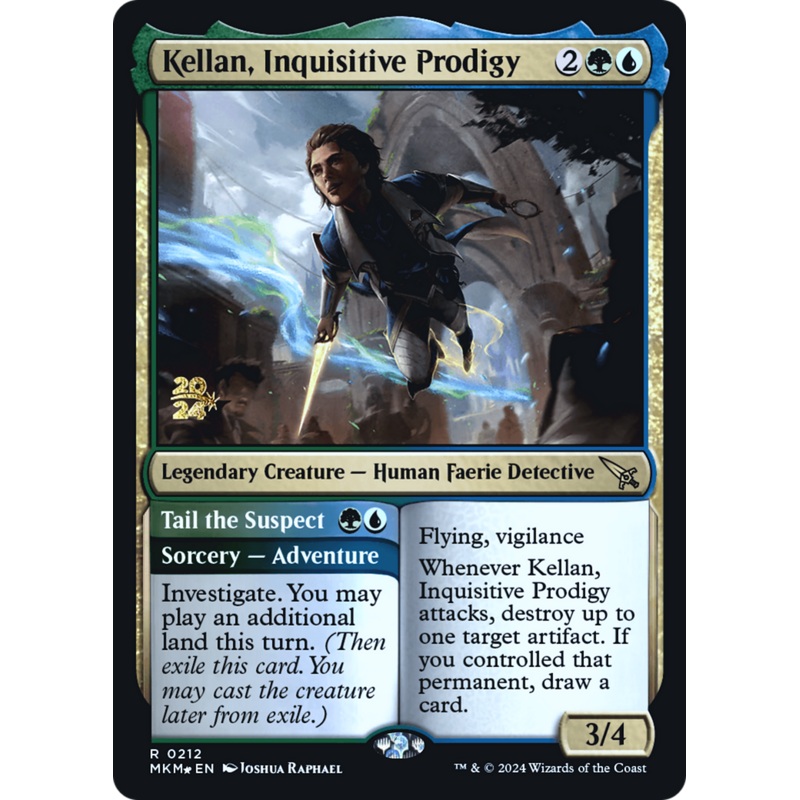 Kellan, Inquisitive Prodigy [Murders at Karlov Manor Prerelease Promos]