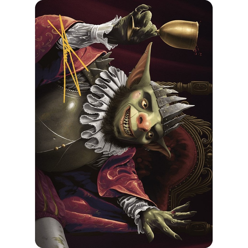 Krenko, Baron of Tin Street Art Card (Gold-Stamped Signature) [Murders at Karlov Manor Art Series]