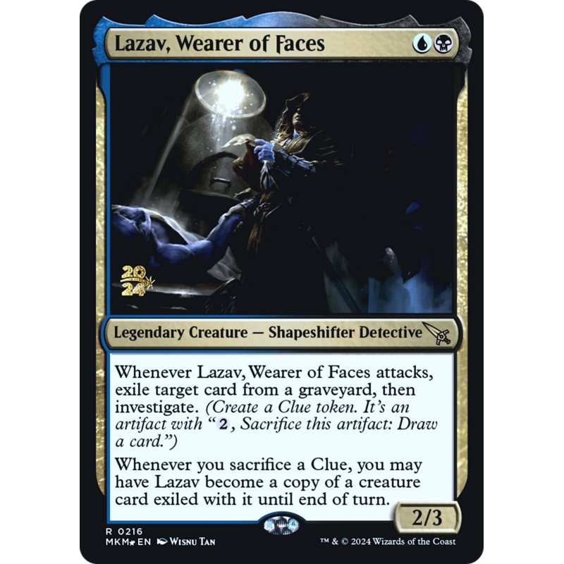 Lazav, Wearer of Faces [Murders at Karlov Manor Prerelease Promos]