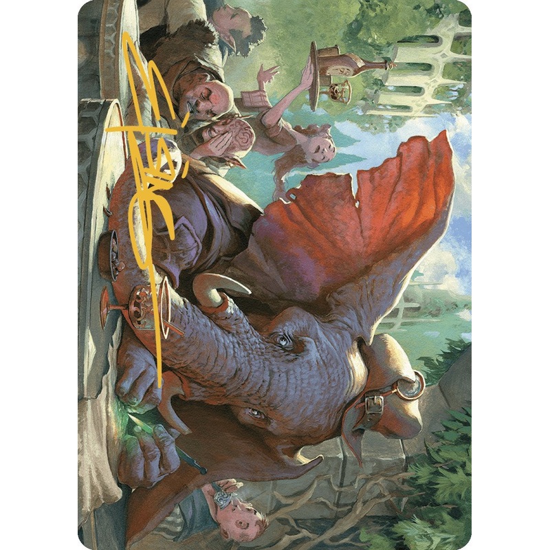 Loxodon Eavesdropper Art Card (Gold-Stamped Signature) [Murders at Karlov Manor Art Series]