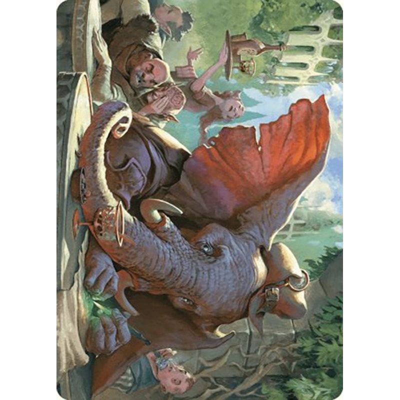 Loxodon Eavesdropper Art Card [Murders at Karlov Manor Art Series]