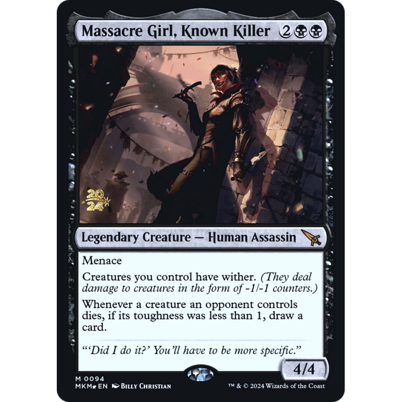 Massacre Girl, Known Killer [Murders at Karlov Manor Prerelease Promos]