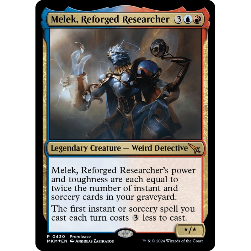 Melek, Reforged Researcher [Murders at Karlov Manor Prerelease Promos]