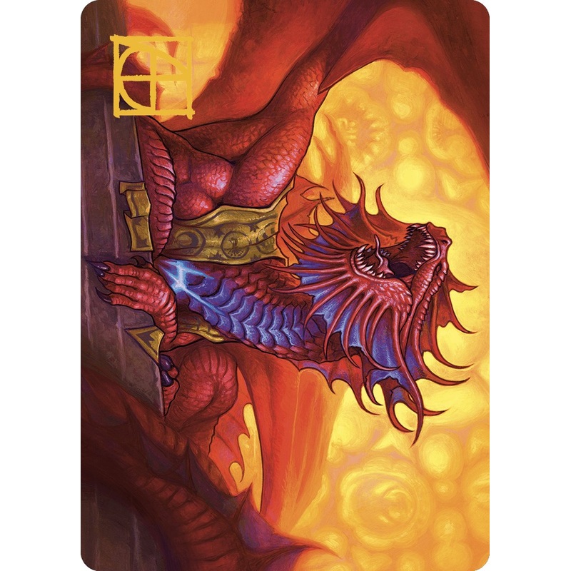 Niv-Mizzet, Guildpact Art Card (44/49) (Gold-Stamped Signature) [Murders at Karlov Manor Art Series]