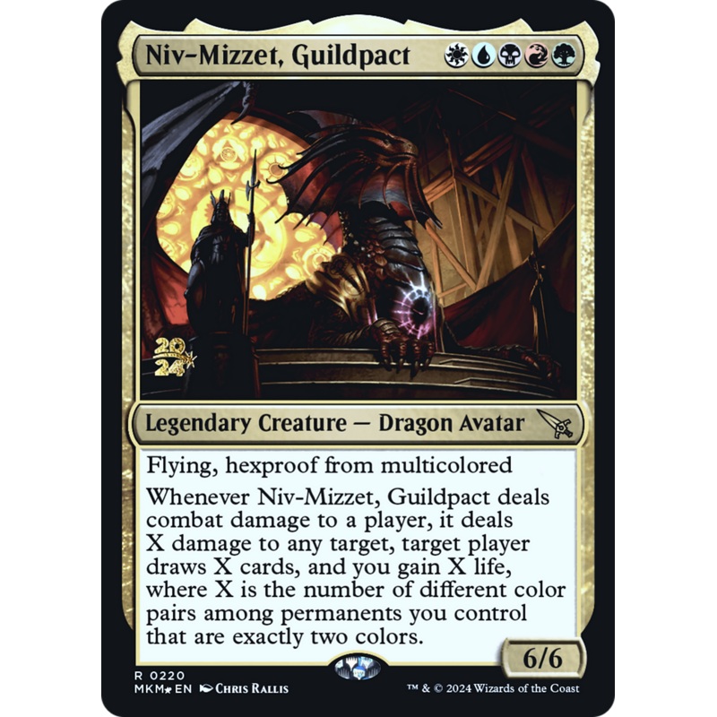 Niv-Mizzet, Guildpact [Murders at Karlov Manor Prerelease Promos]