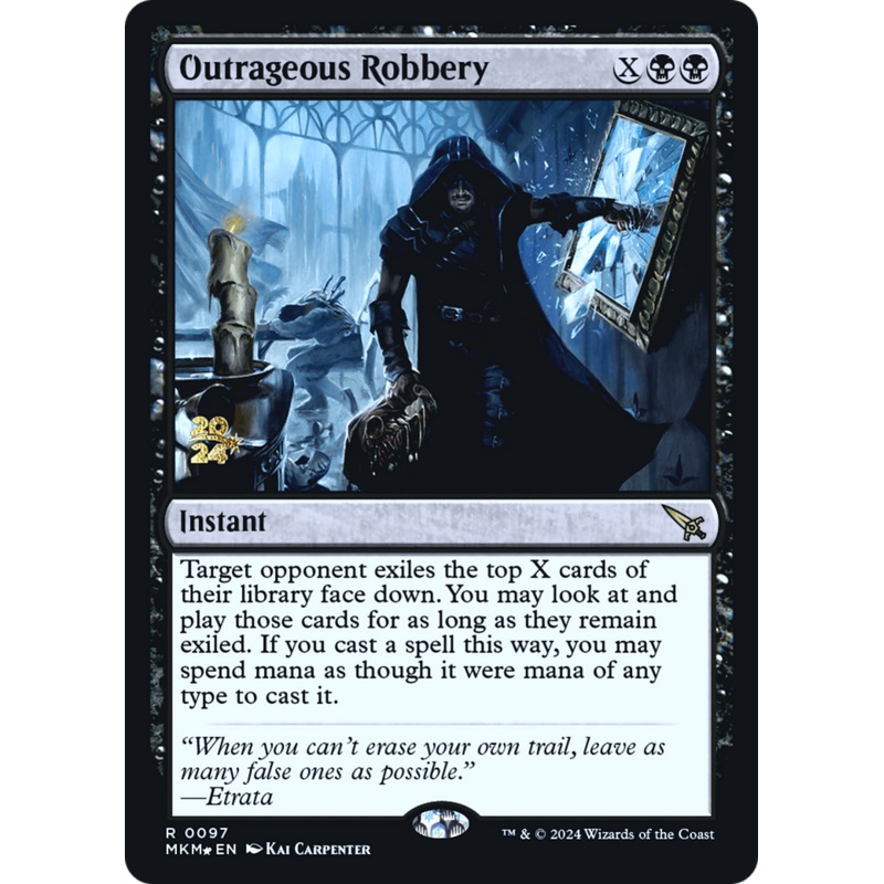 Outrageous Robbery [Murders at Karlov Manor Prerelease Promos]