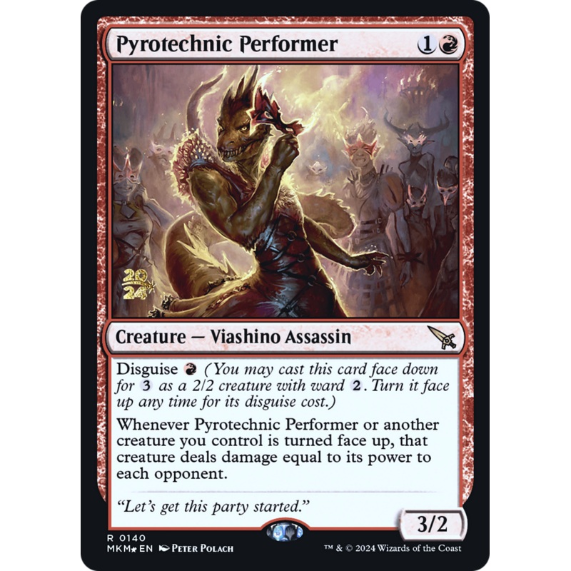 Pyrotechnic Performer [Murders at Karlov Manor Prerelease Promos]