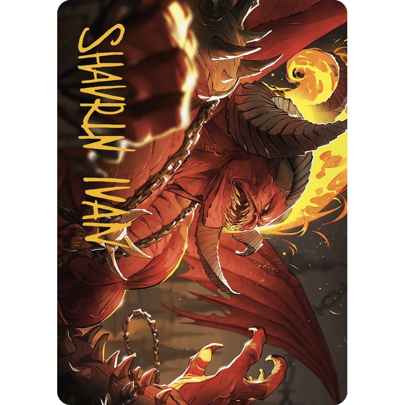 Rakdos, Patron of Chaos Art Card (45/49) (Gold-Stamped Signature) [Murders at Karlov Manor Art Series]