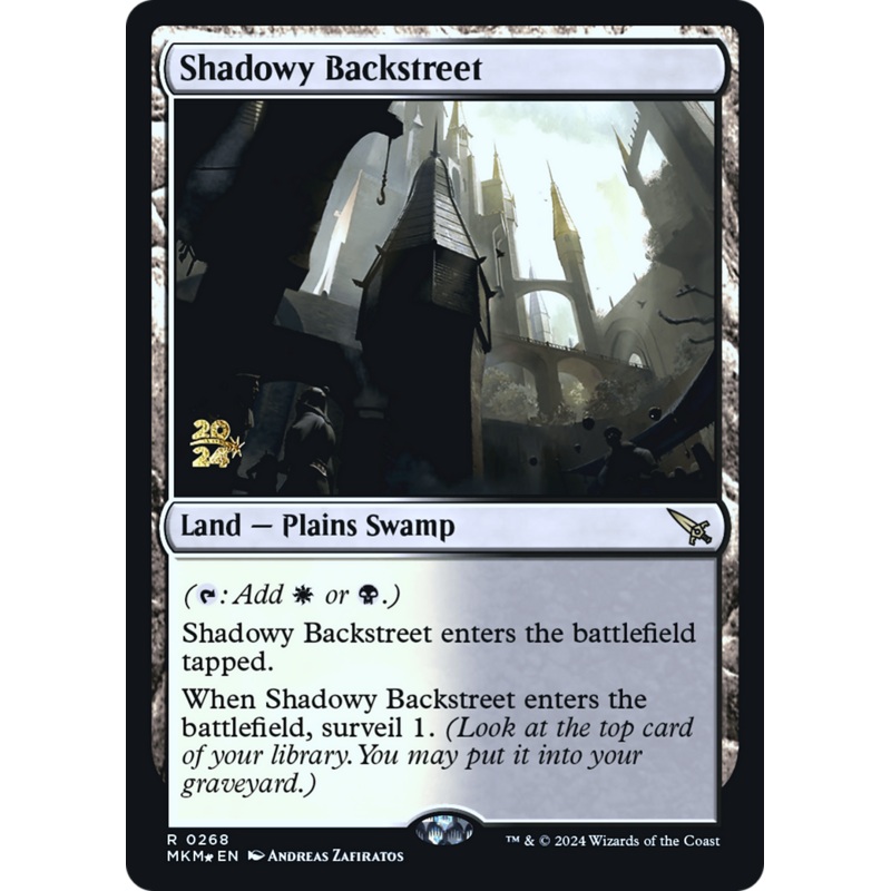 Shadowy Backstreet [Murders at Karlov Manor Prerelease Promos]