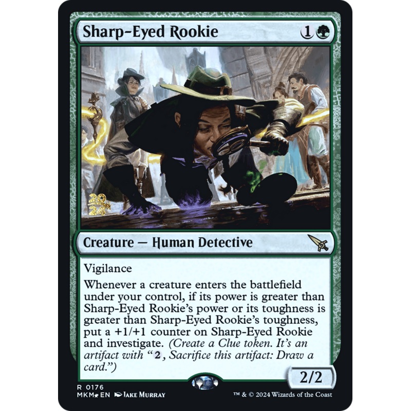 Sharp-Eyed Rookie [Murders at Karlov Manor Prerelease Promos]