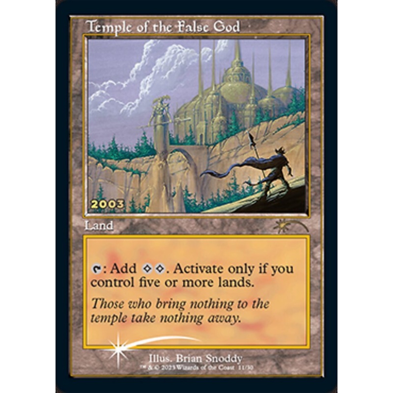 Temple of the False God [30th Anniversary Promos]