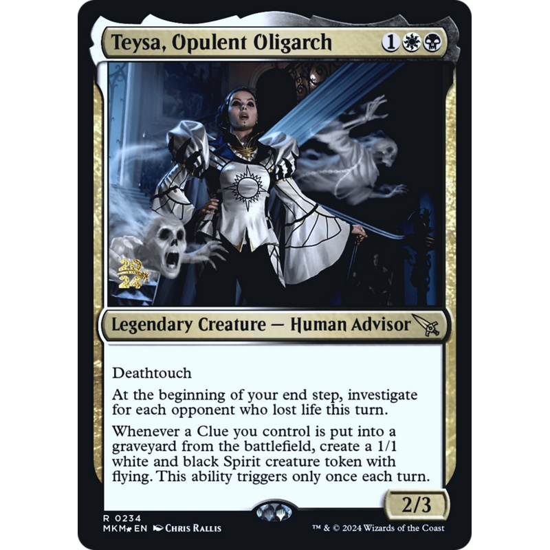Teysa, Opulent Oligarch [Murders at Karlov Manor Prerelease Promos]