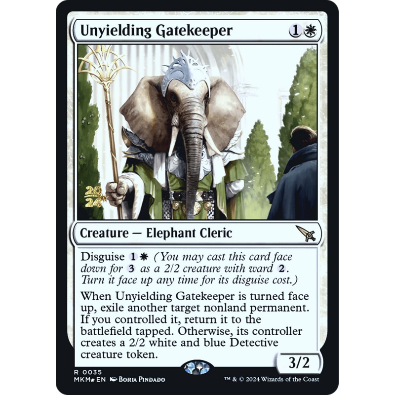 Unyielding Gatekeeper [Murders at Karlov Manor Prerelease Promos]
