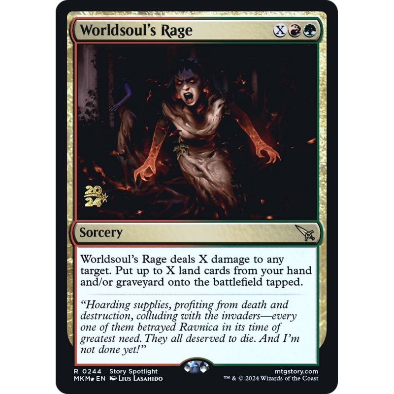 Worldsoul's Rage [Murders at Karlov Manor Prerelease Promos]