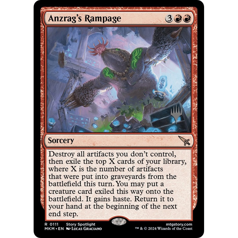Anzrag's Rampage (Promo Pack) [Murders at Karlov Manor Promos]