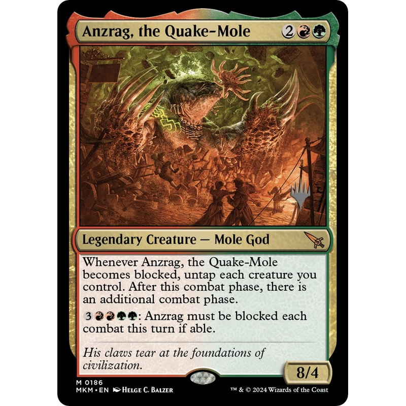 Anzrag, the Quake-Mole (Promo Pack) [Murders at Karlov Manor Promos]
