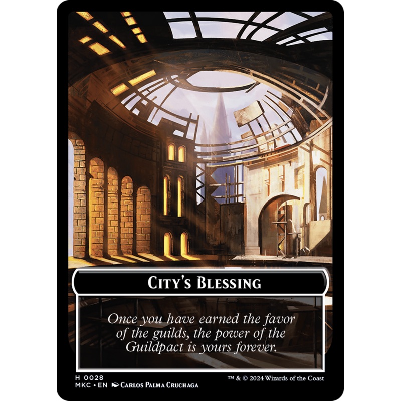 City's Blessing // Zombie Double-Sided Token [Murders at Karlov Manor Commander Tokens]