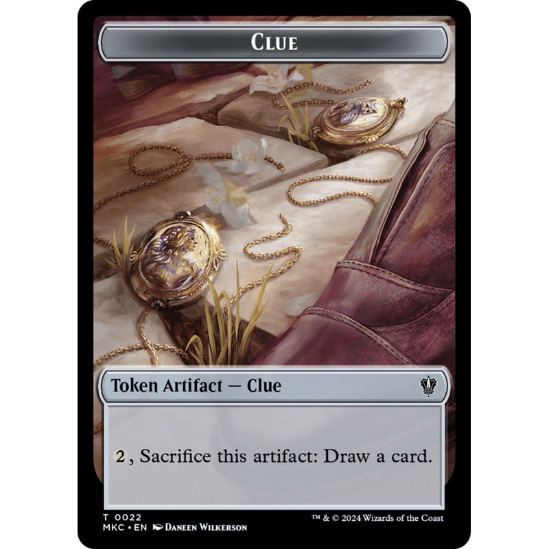 Clue // Insect (0017) Double-Sided Token [Murders at Karlov Manor Commander Tokens]