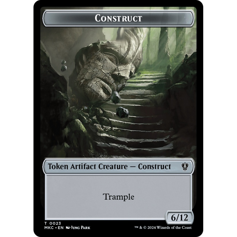 Construct // Soldier Double-Sided Token [Murders at Karlov Manor Commander Tokens]