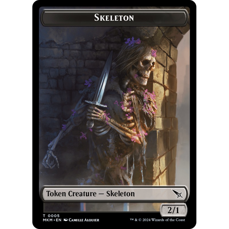 Detective // Skeleton Double-Sided Token [Murders at Karlov Manor Tokens]
