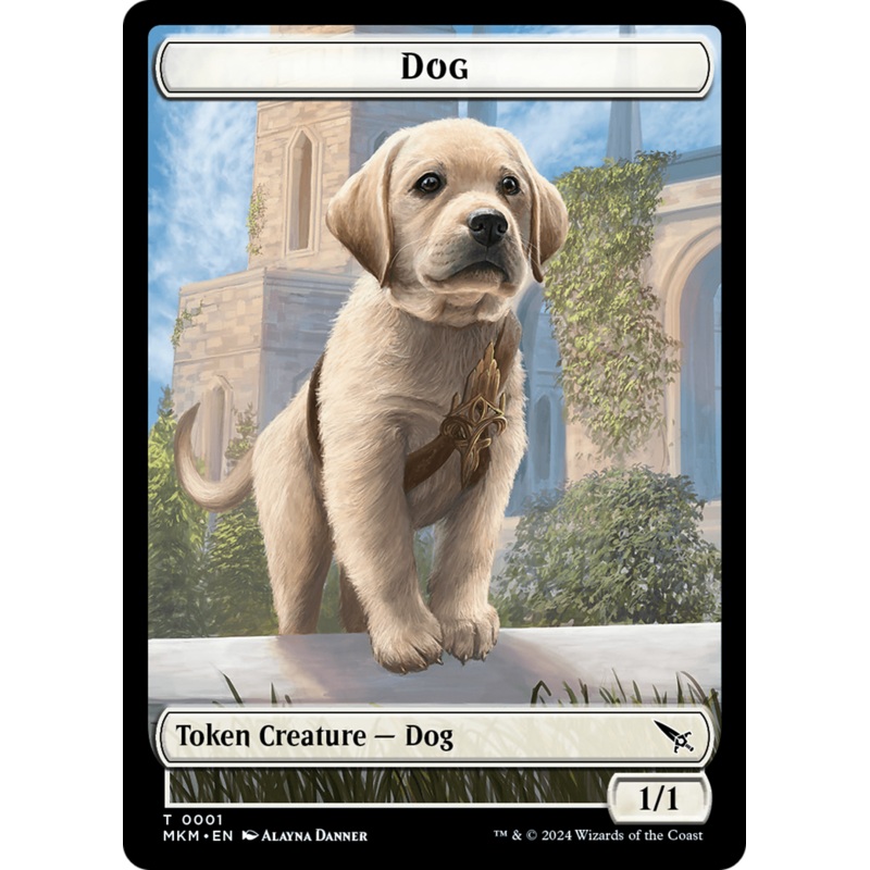 Dog Token [Murders at Karlov Manor Tokens]