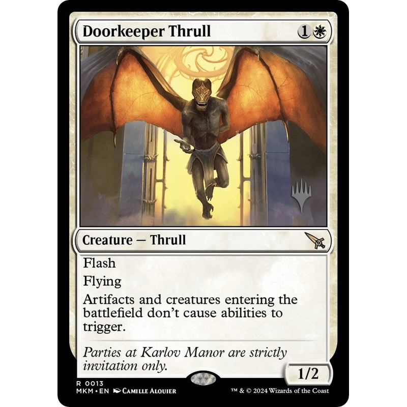 Doorkeeper Thrull (Promo Pack) [Murders at Karlov Manor Promos]