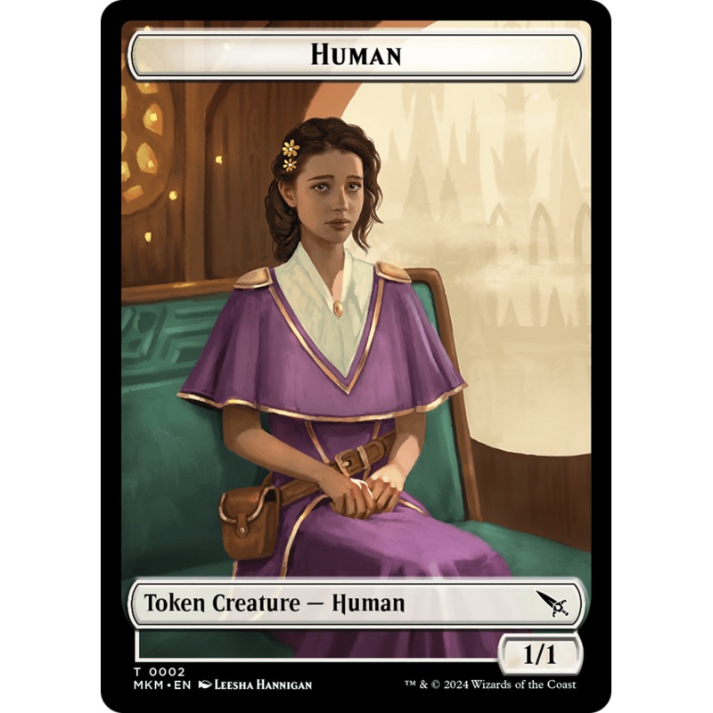 Human // Ogre Double-Sided Token [Murders at Karlov Manor Commander Tokens]