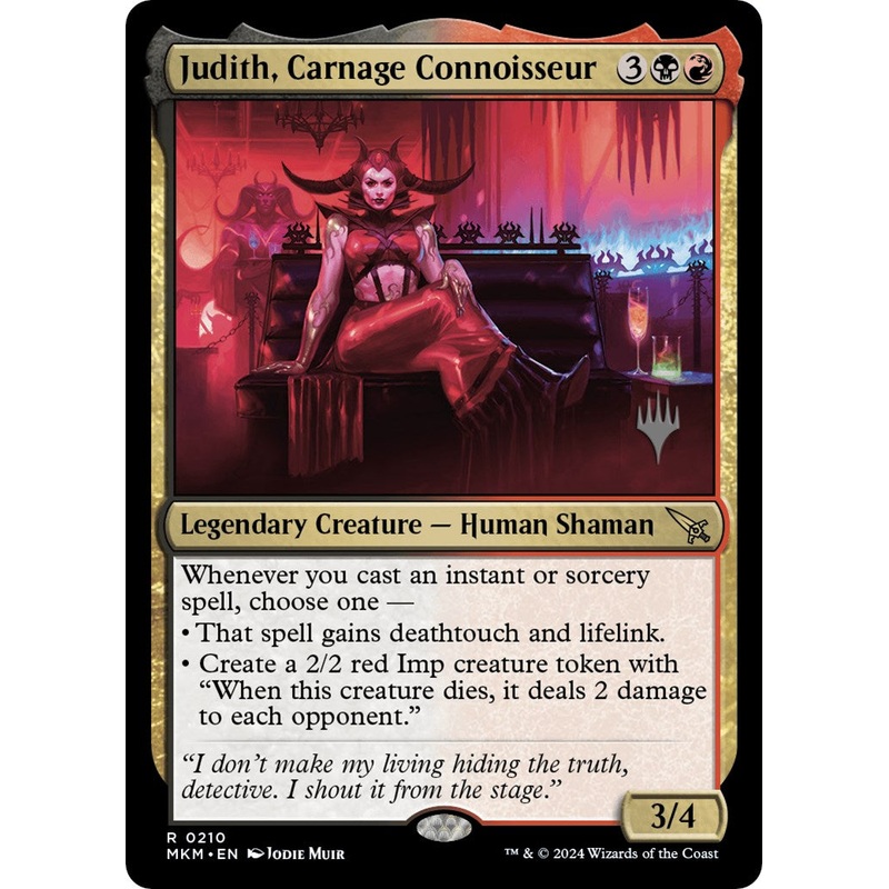 Judith, Carnage Connoisseur (Promo Pack) [Murders at Karlov Manor Promos]