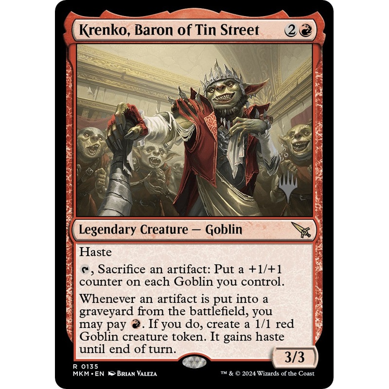 Krenko, Baron of Tin Street (Promo Pack) [Murders at Karlov Manor Promos]